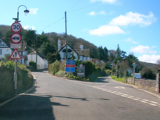 Porlock Hill Warning Sign