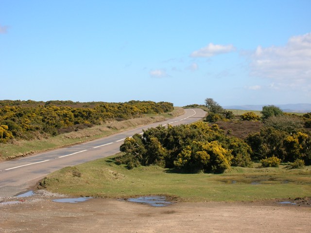 The top of Porlock Hill - looking east