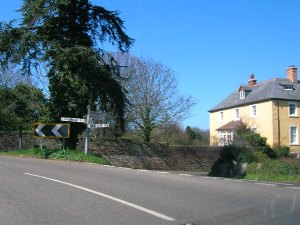 A39 junction for Allerford