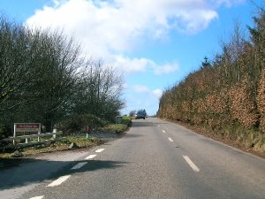 Suicide Lane on the A39 west of Minehead