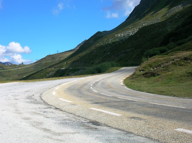 N90 near La Rosiere - petit St Bernard Pass