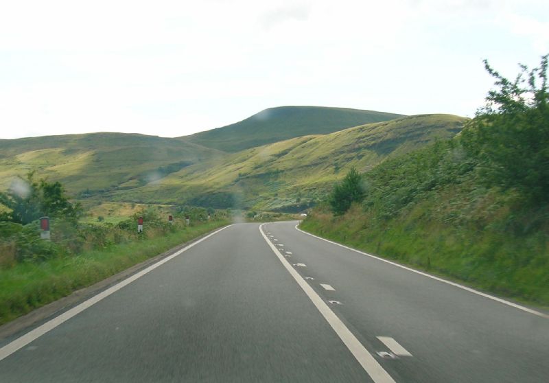Looking south along the A470