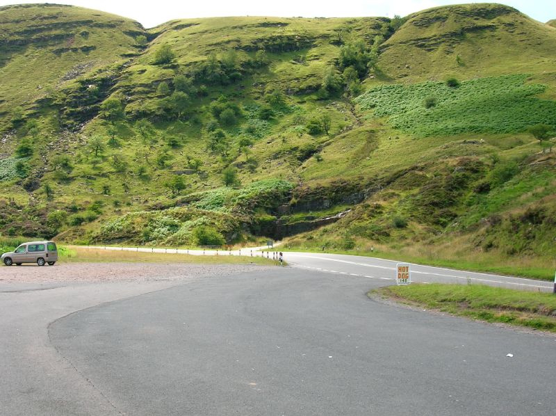 Looking south along the A470