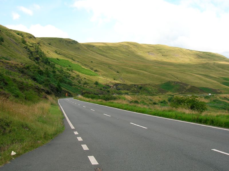 Looking south-east along the A470