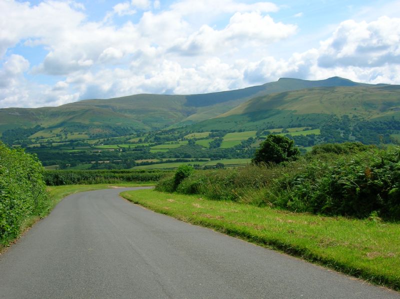 View from the Visitors Centre Access Road towards Pen-y-Fan