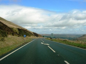 View from A470 towards Brecon