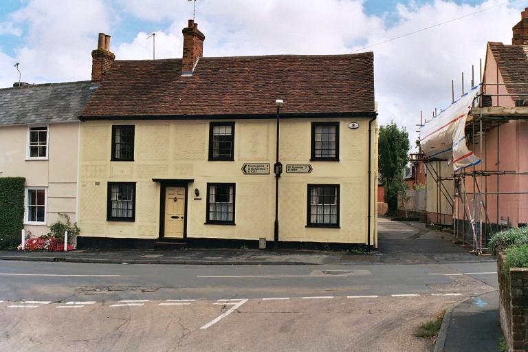 Junction with B1057 - Signed Dunmow, Finchingfield and Steeple Bumpstead