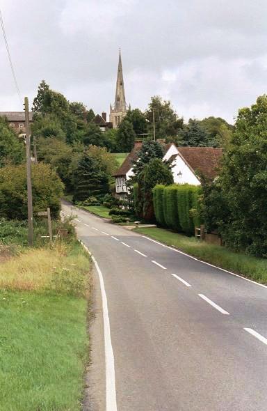 The approach to Thaxted from the west