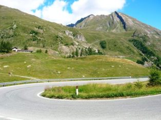 hair-pin bend near La Thuile, Italy