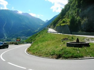 hair pin near Martigny, Switzerland