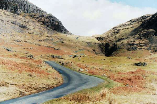 Eastern approach to the Hardknott Pass