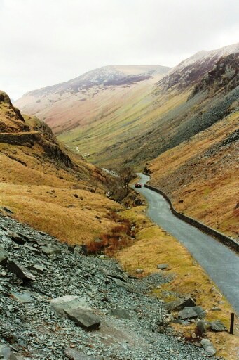 Honister Pass from Slate Mine