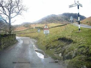 Wrynose Pass Warning Sign - (c) Nic Storr