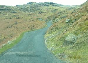 Wrynose Pass - beginning the climb - (c) Nic Storr