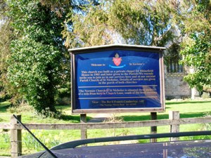 Brockenhurst St Saviours Church notice board