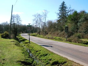 Brockenhurst speed limit sign