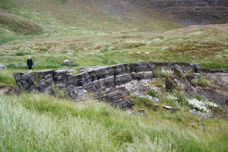 A625 Land slip - cross section