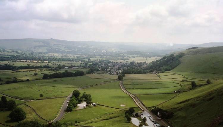 View east towards Castleton